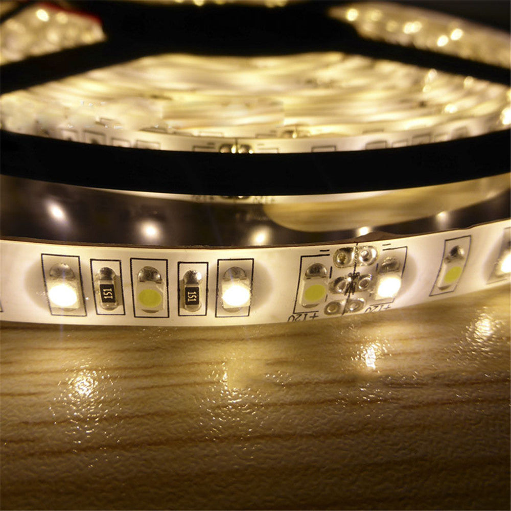 12 VDC &lt;48 W 4 Ampere 16,4 Fuß (5 Meter) pro Rolle SMD3528-600 Dual White (Reinweiß + Warmweiß) LED-Farbtemperatur CCT Einstellbares flexibles LED-Streifenlicht 60 LED 9,6 Watt pro Meter Weißes PCB-Bandlicht