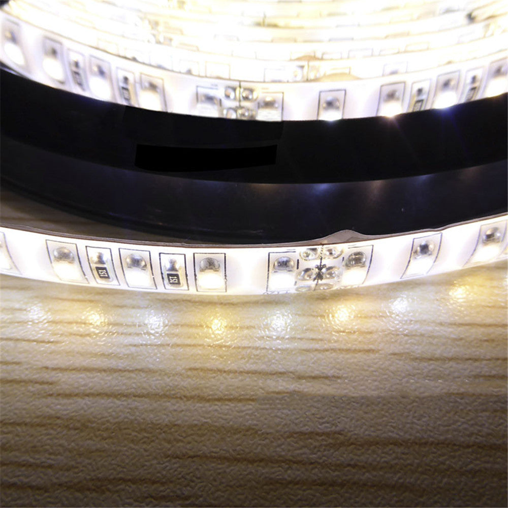 12 VDC &lt;48 W 4 Ampere 16,4 Fuß (5 Meter) pro Rolle SMD3528-600 Dual White (Reinweiß + Warmweiß) LED-Farbtemperatur CCT Einstellbares flexibles LED-Streifenlicht 60 LED 9,6 Watt pro Meter Weißes PCB-Bandlicht
