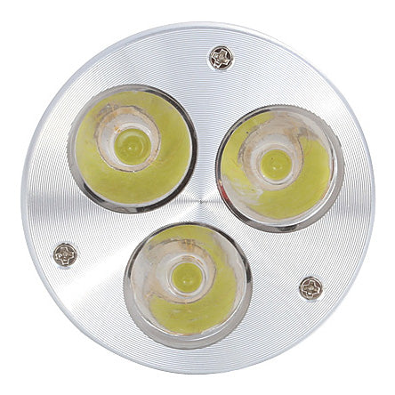 4Pack 3W(3x1W) 120V/220V AC Non-dimmable LED Spotlight E27 Screw Base Aluminum Housing 30° Beam Angle